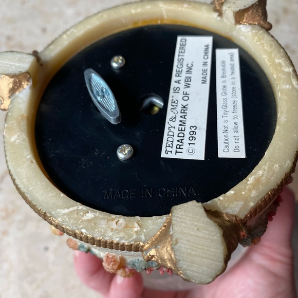 Vintage Christmas Santa Teddy And Me Musical Snow Globe - Picture 5 of 5